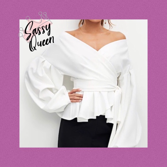 🔥FLASH RETAIL $65🔥GORGEOUS BALLOON BLOUSE - Picture 4 of 5